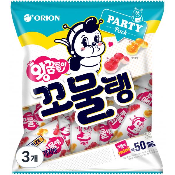 オリオン 大夢物語 もぐミニゼリー 50p 오리온 왕꿈틀이 꼬물탱 미니젤리 50p