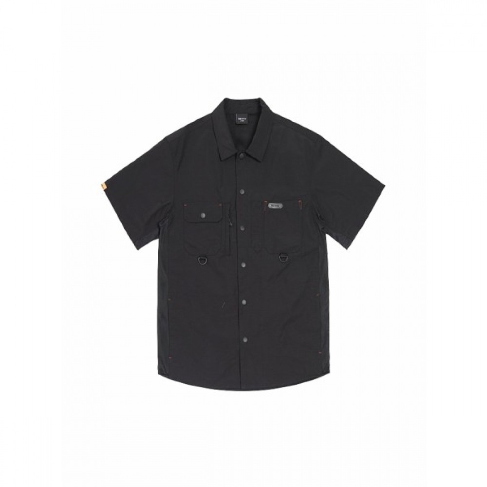 (K2 セーフティ) メッシュマルチポケットショートスリーブシャツ SH-2401 (BK) _PMS22401Z1