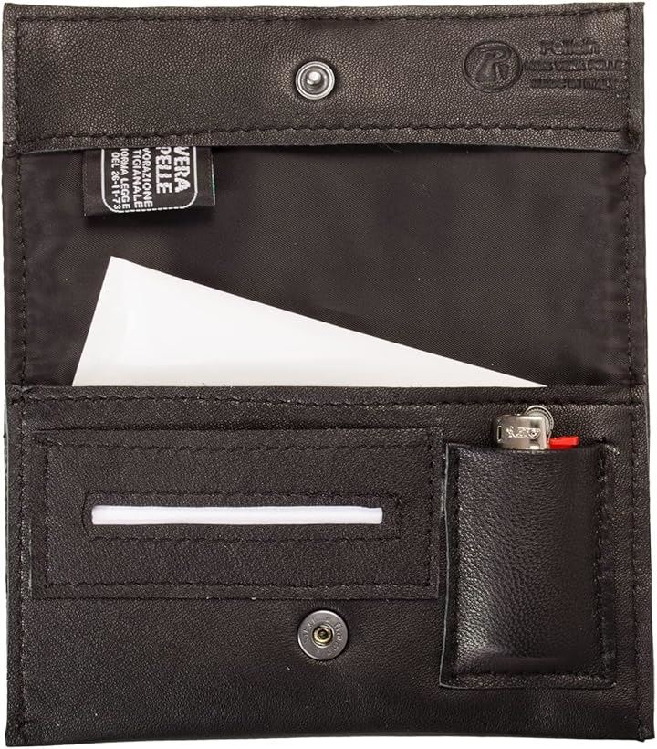 ペレイン シャグポーチ タバコケース 手巻きタバコ 高級 ラムレザー MADE IN ITALY(ブラック)