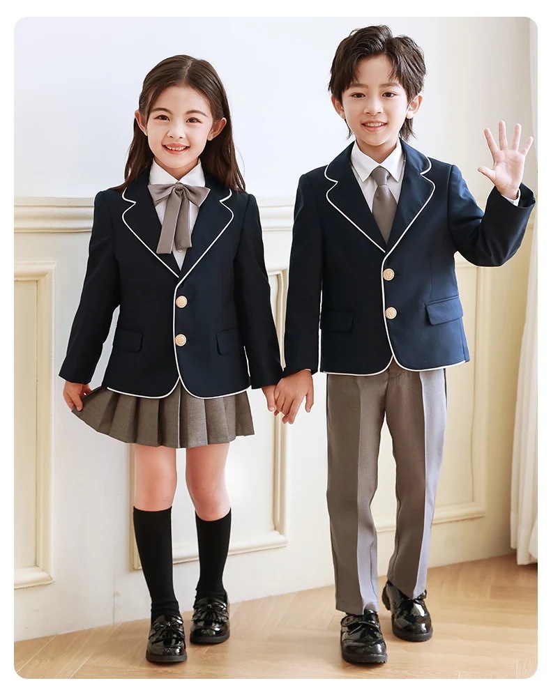 5点セットスーツ 男の子 スーツ 女の子プリーツスカート 卒業式 入学式 フォーマル キッズフォーマル 4,942円
