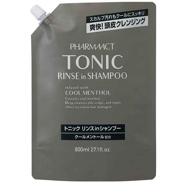熊野油脂 ファーマアクト クールトニックリンスインシャンプー 詰替 800ml 12本セット 【ケース販売】 4,931円