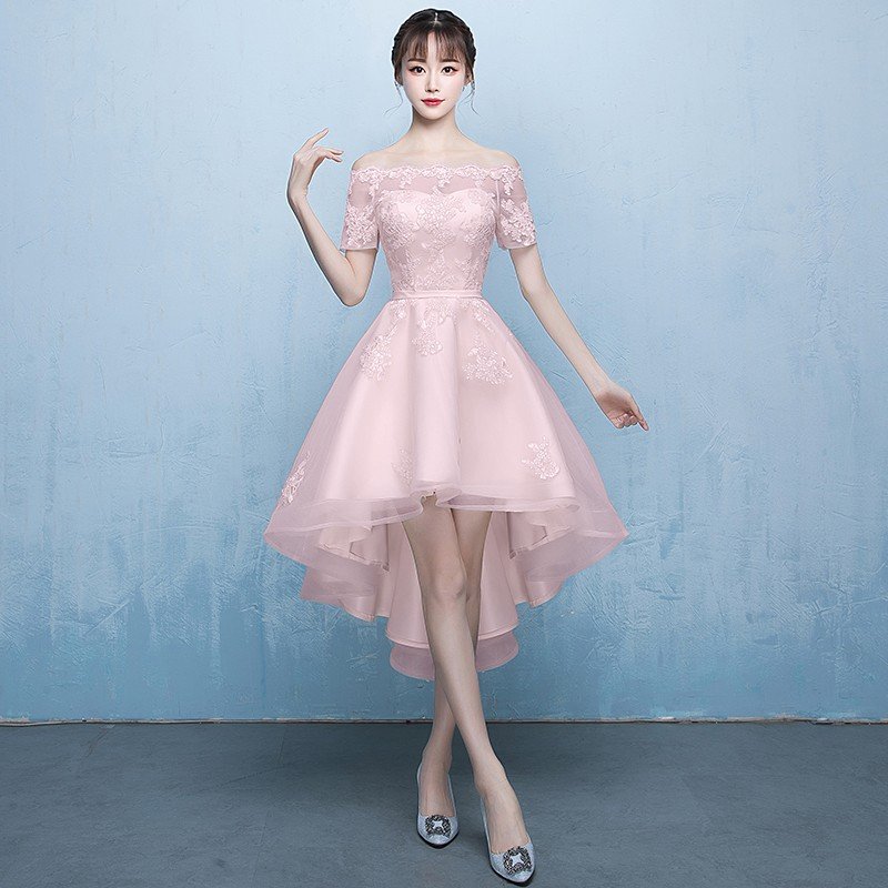 ウェディングドレス ウエディングドレス カラードレス ピンク ミニドレス 安い 前ミニ丈 結婚式 ワンピース 披露宴 パーティードレス 演奏会 カクテルドレス 二次会ドレス 花嫁ドレス 発表会ドレス 8,216円