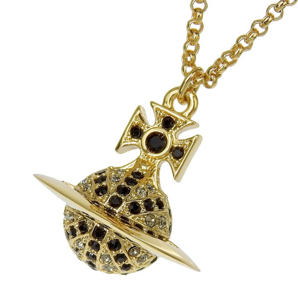 ヴィヴィアンウエストウッド アクセサリー レディース ネックレス アウトレット ゴールド×ブラック JACK SMALL ORB NECKLACE 6302039U02R518 VIVIENNE WE 19,028円