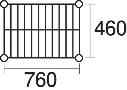 本間冬治工業 430弁慶シェルフ 棚 奥行460x幅760mm 430-460-760調理器具