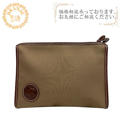 美品　ハンティングワールド　サファリキャンバス　クラッチバッグ Hunting World ハンティングワールド HUNTING WORLD サファリ