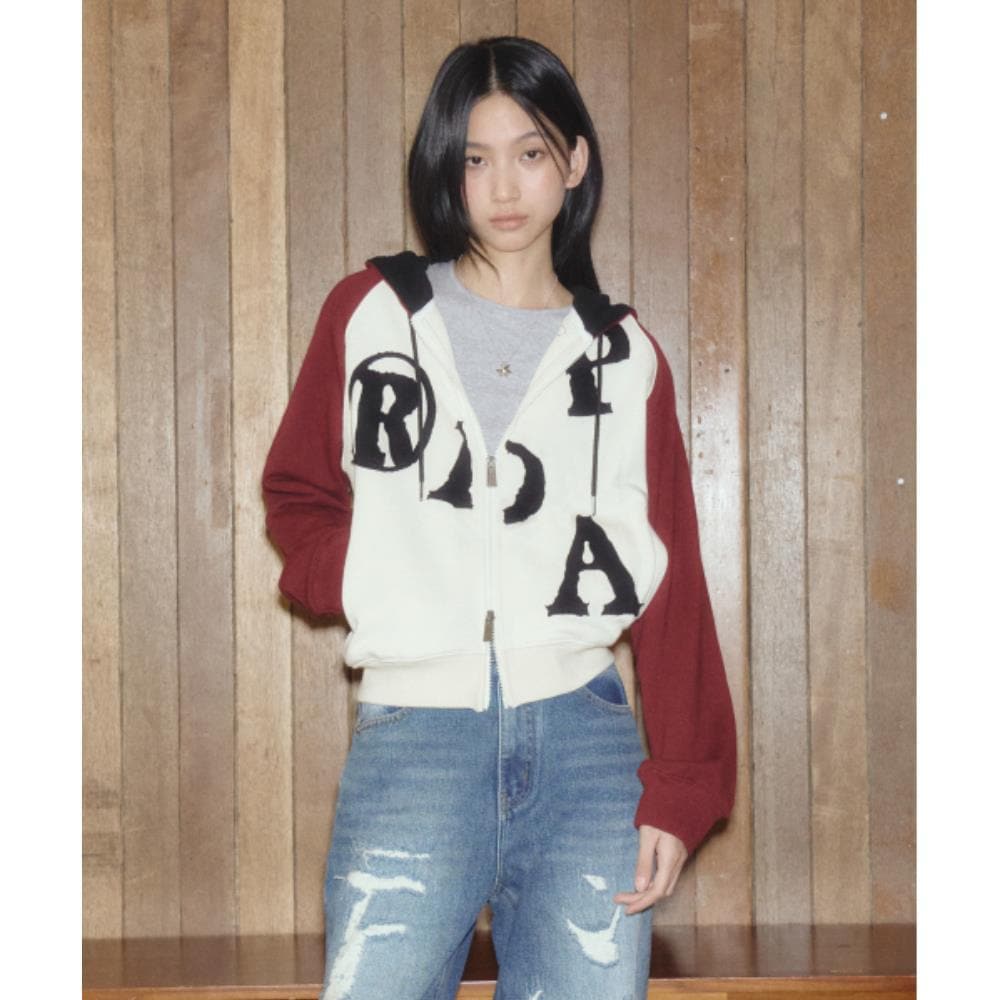 PRENDA PRDA BIG PATCH RAGLAN HOOD ZIPUP BEIGE PRTVSSHZ03 7,718円