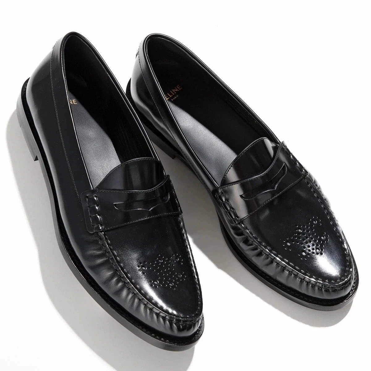 CELINE セリーヌ コインローファー Vivienne ヴィヴィエンヌ 361083602C.38NO メンズ トリオンフ シューズ 靴 BLACK