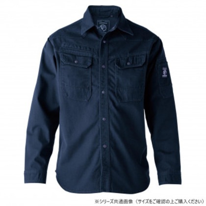 イーブンリバー フレイムレジスタントシャツ ディープネイビー(04) サイズ:5L SR7006