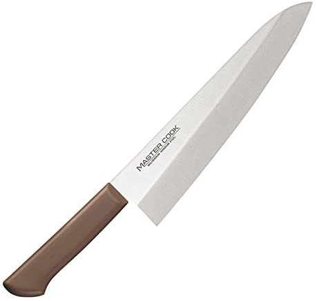 片岡製作所 マスターコック 抗菌カラー包丁 MCDK-180 洋出刃包丁 18cm ブラウン
