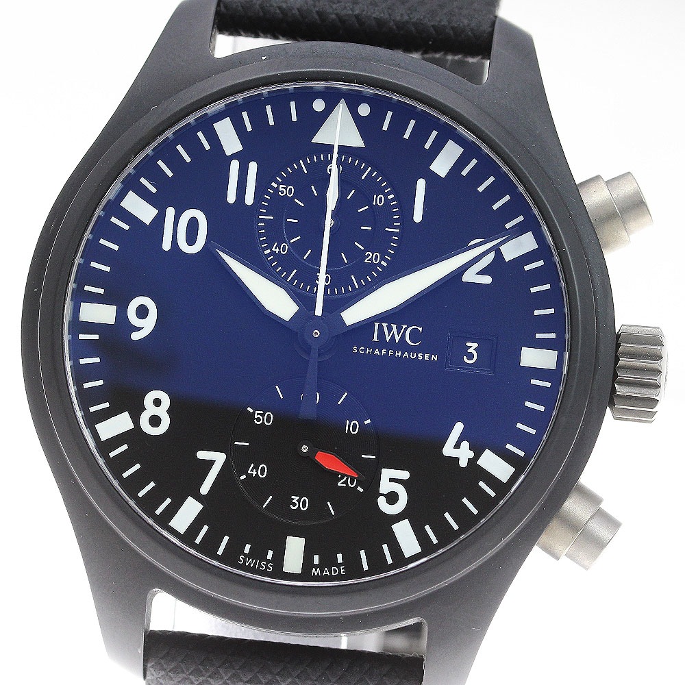 IWC IWC SCHAFFHAUSEN IW389001 パイロット・ウォッチ トップガン クロノグラフ 自動巻き メンズ 良品 箱・保証書付き_866121【中古】