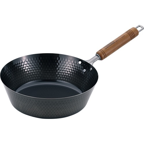 サミット工業 日本製 鉄鍋 槌目深型フライパン 28cm