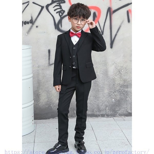 フォーマルスーツ 男の子 3点セット 紳士服 フォーマルスーツ ボーイズ 子供タキシード オシャレ