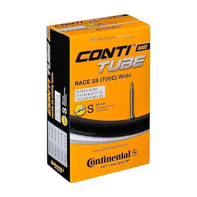 他サイト： コンチネンタル(Continental) プレスタ チューブ ブラック Race28 Wide 700×25-32C 仏式 (60mm) 2本セット [並行輸入品]の商品画像
