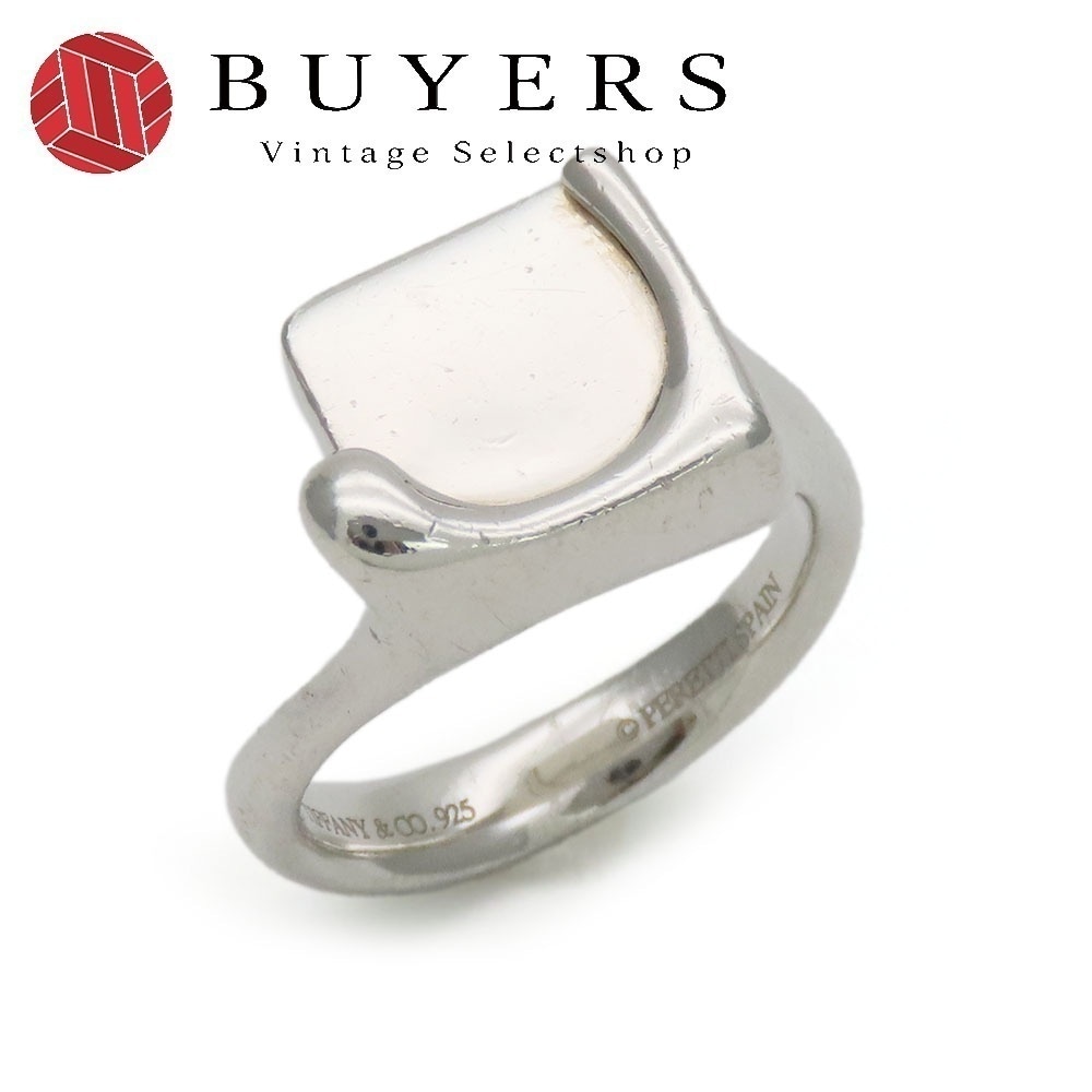 中古 リング・指輪 スプラッシュスクエア シルバー925 約6.1g シルバー 約＃10 エルサペレッティ アクセサリー レディース 女性
