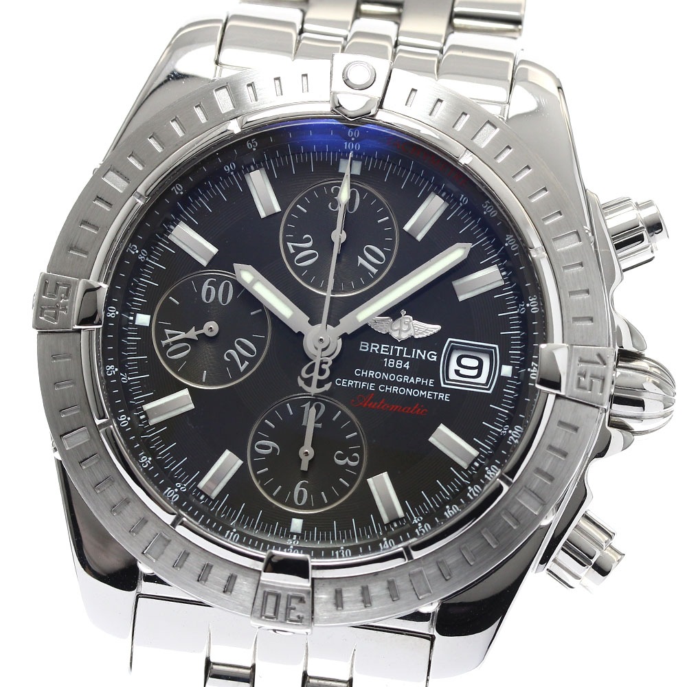 ブライトリング BREITLING A13356 クロノマット エボリューション クロノグラフ デイト 自動巻き メンズ 美品 _899125【中古】 168,800円