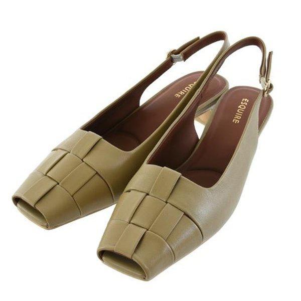 製靴 EQFMST971KH 女性 メッシュ編み スリングバック サンダル