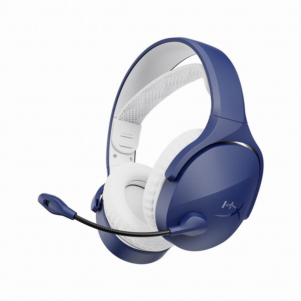 AM7A0AA HyperX Cloud Jet Blue ライトブルー デュアルワイヤレス ゲーミングヘッドセット 2.4GHz Bluetooth メッシュイヤーパッド 国内正規品
