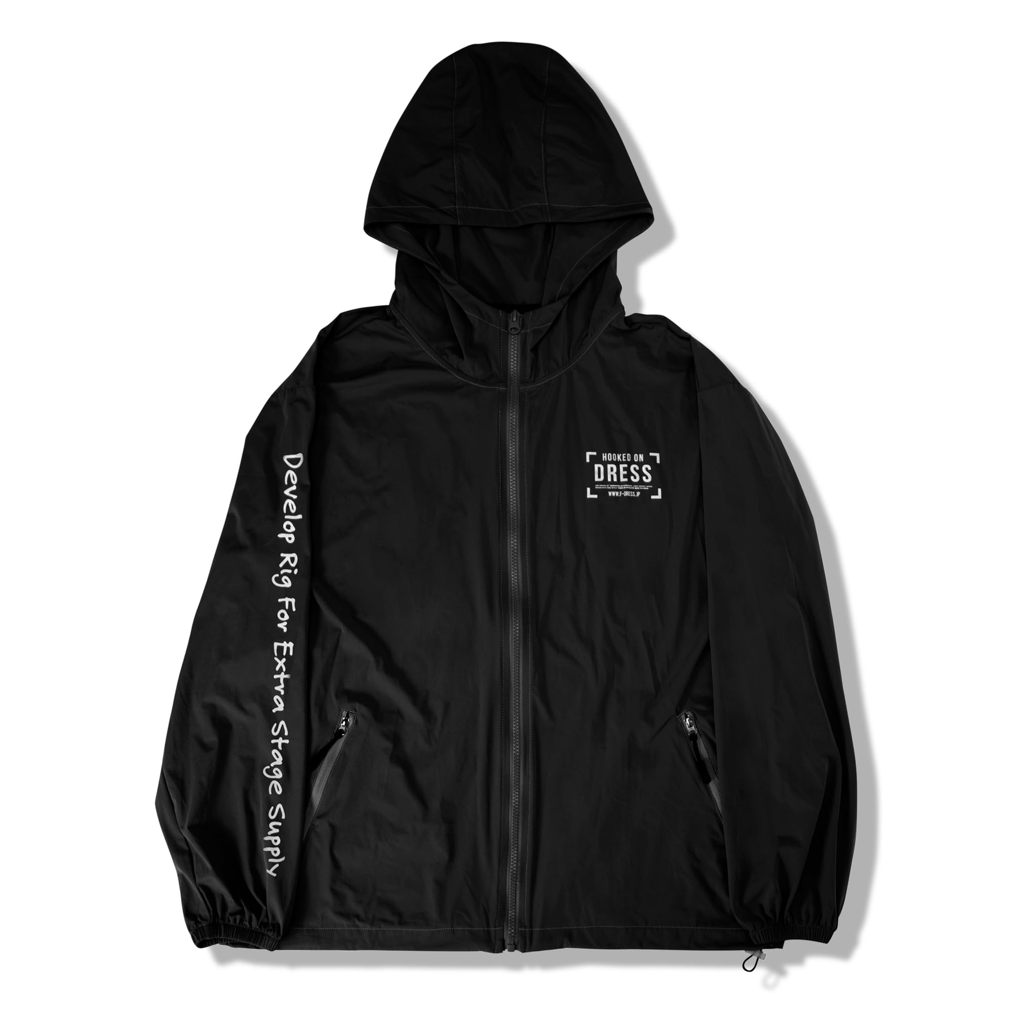 全国送料無料 [ドレス] クールUVカットパーカー BK S 接触冷感 吸水速乾 ストレッチ性 ドライ 日焼け防止