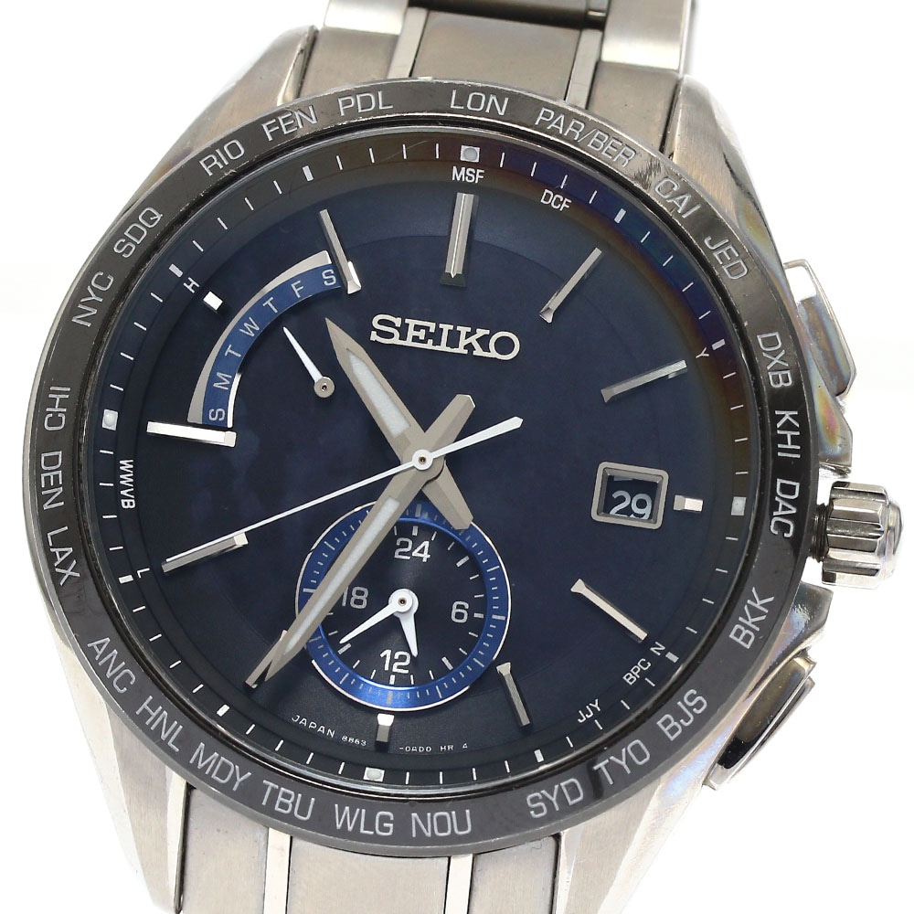 セイコー SEIKO SAGA235/8B63-0AB0 ブライツ デイデイト ソーラー電波 メンズ 箱・保証書付き_891362【中古】