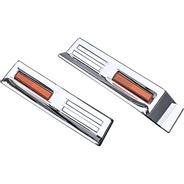 三菱ふそう 大型スーパーグレート 07 スーパーグレート メッキ ステップ カバー ロア スカート無し シングル 左右セット トラックパーツ