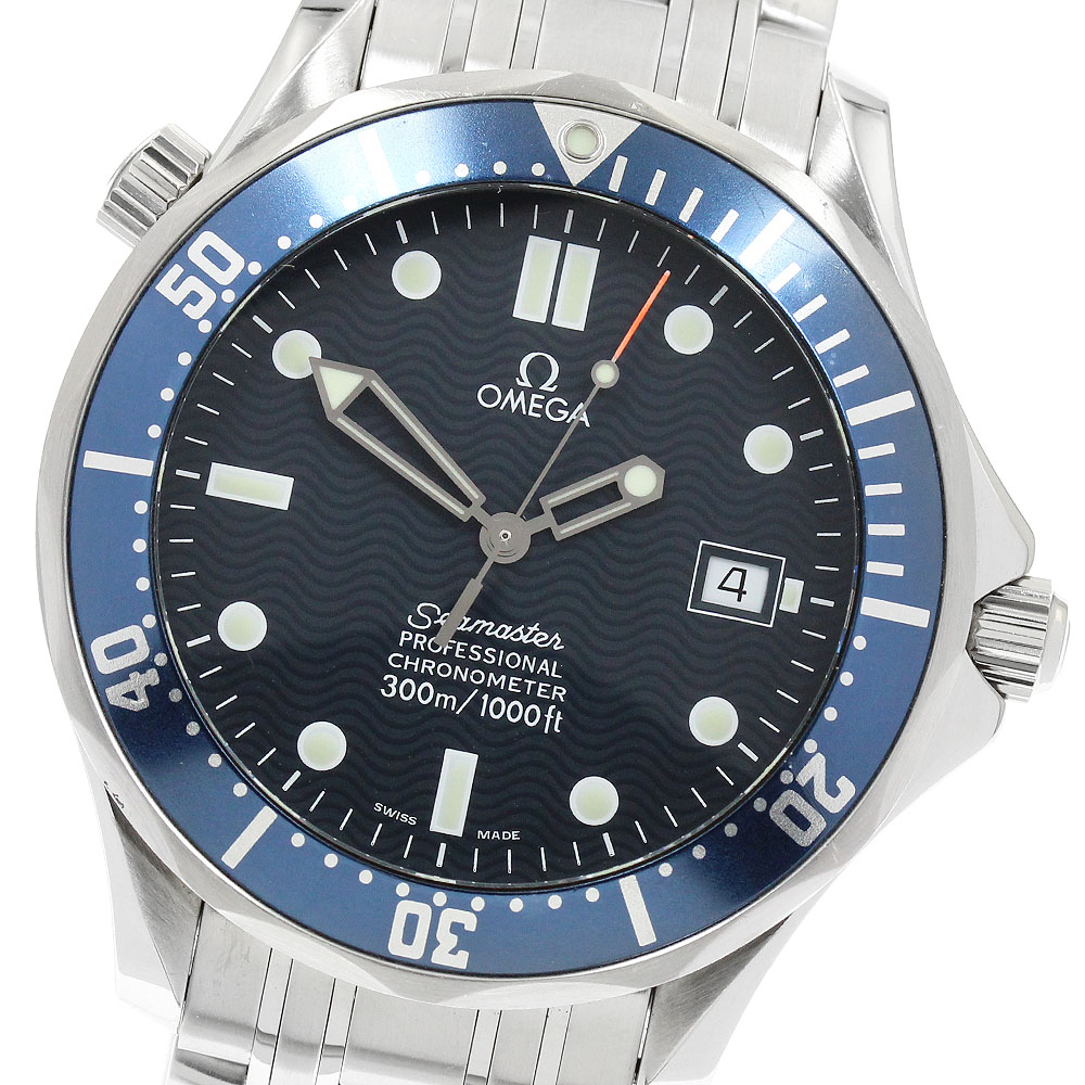 オメガ OMEGA 2531.80 シーマスター300 デイト 自動巻き メンズ 保証書付き_940105【中古】