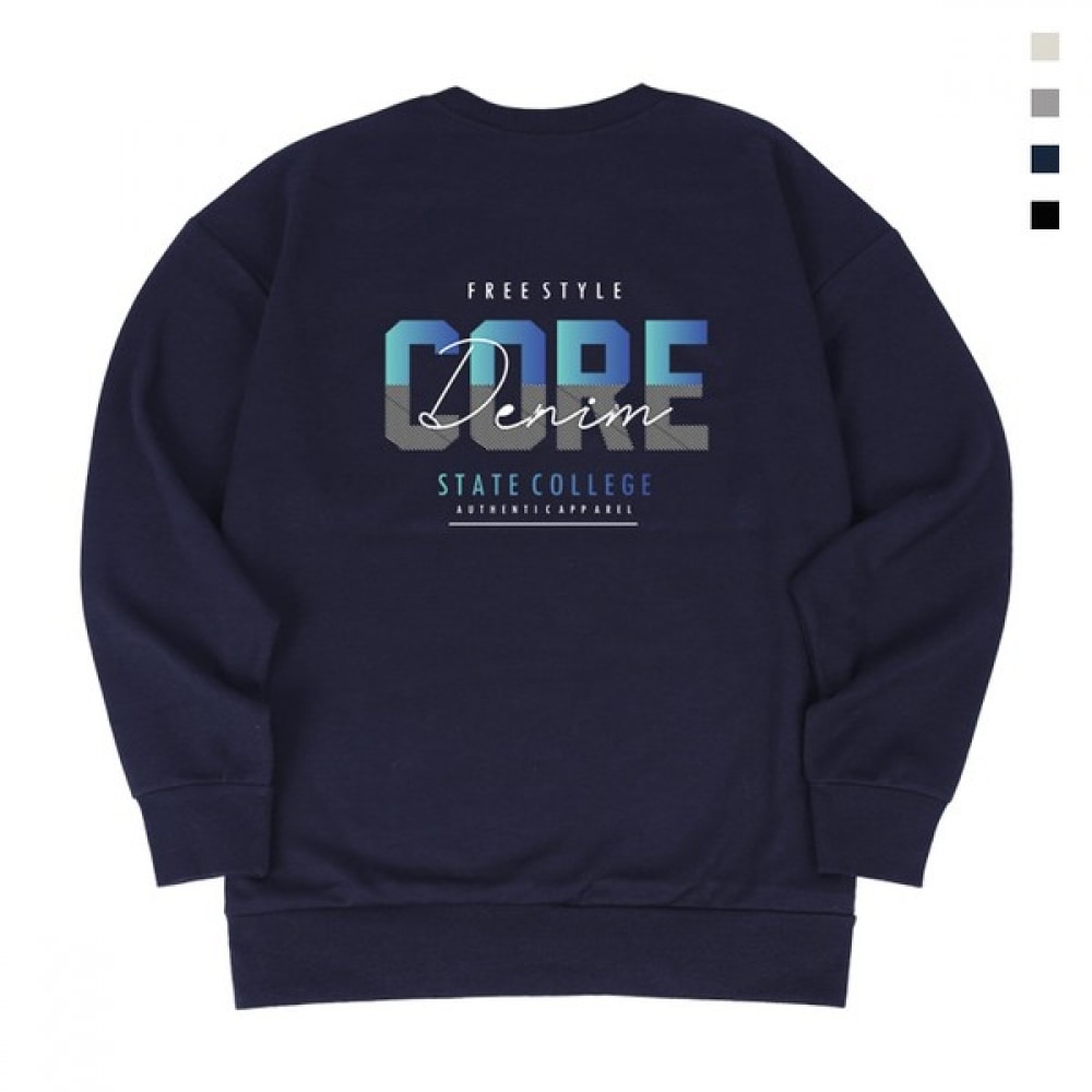 (Paul & Paul) ステートカレッジ起毛オーバーフィットユニセックススウェットシャツ