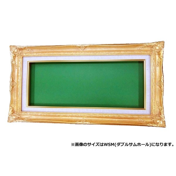 ルイ式油額高級油絵額キャンバス額豪華油絵額模様油絵額 ワイド油絵額F4号（666242mm）ゴールド