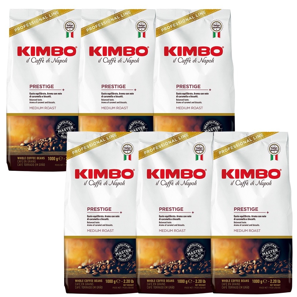 【取り寄せ】【送料無料】キンボ エスプレッソ豆 プレステージ 1kg6袋 （コーヒー豆） 他の商品と同梱不可
