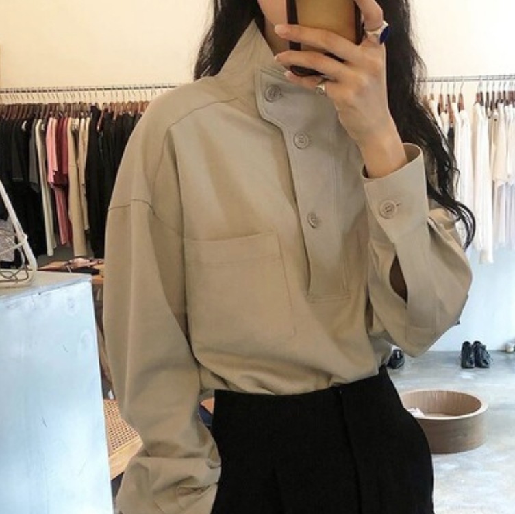 トップス デート シャツ ブラウス カットソー 袖あり 長袖 かわいい 大人可愛い きれいめ シンプル カジュアル 大人 上品 おしゃれ お洒落 主役級 存在感 春 秋 10代 20代 30代