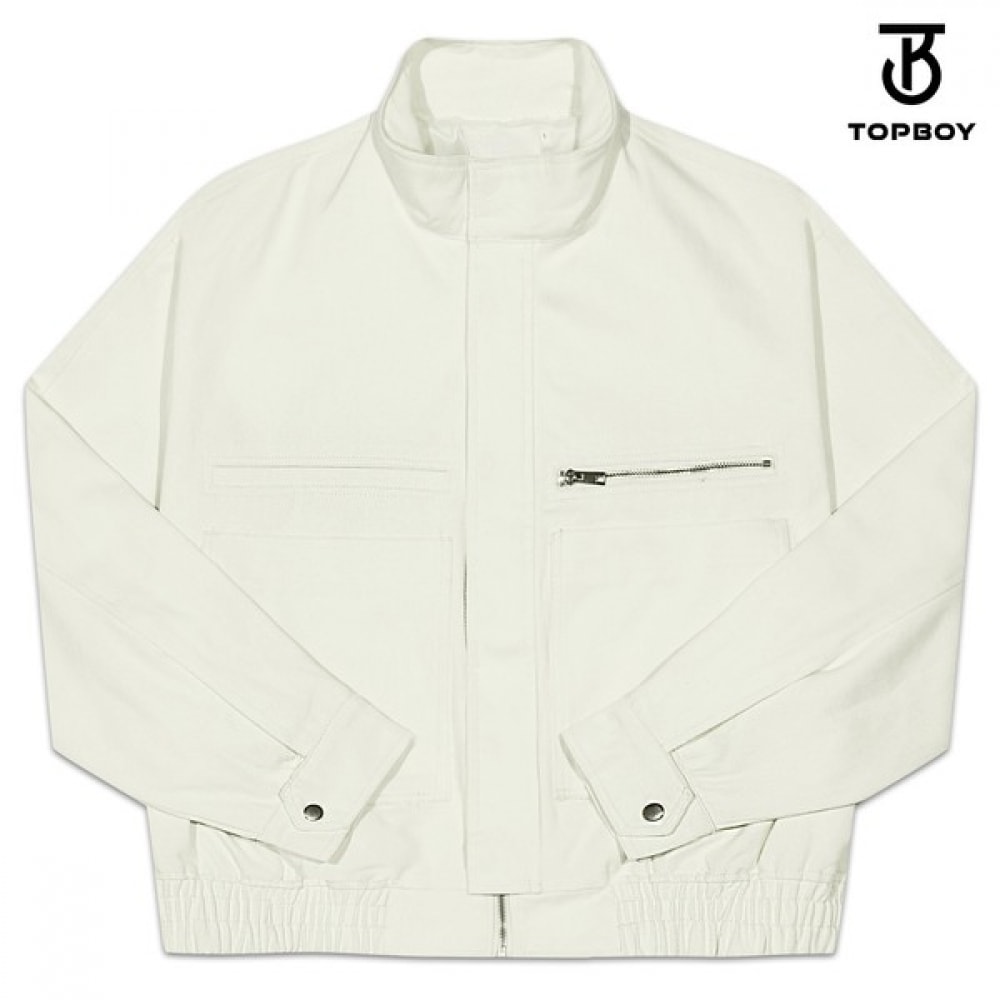 (TOPBOY) 隠しファスナー付きビッグポケットオーバーフィットジャケット (GY001)