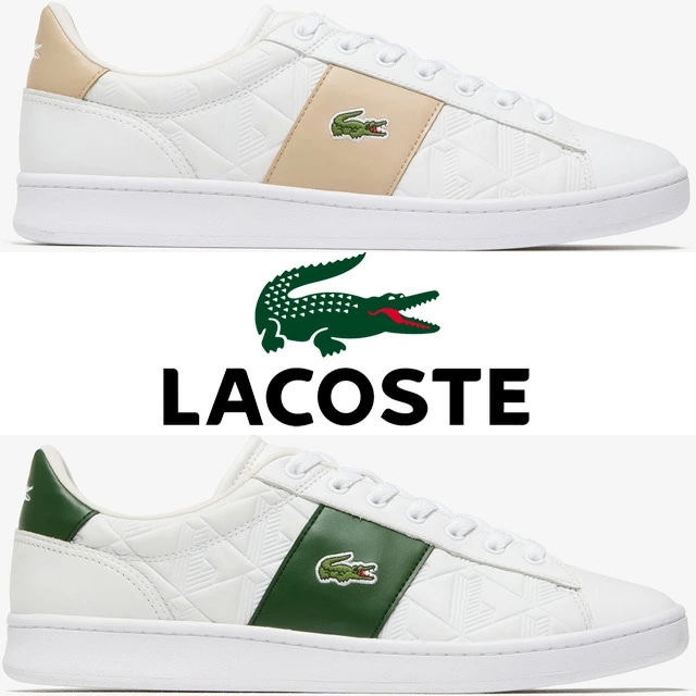 ラコステ レディース スニーカー カーナビー SET 1252 APAC SFA ローカット カジュアルシューズ 49SFA0039 2J8 ホワイト/ライトブラウン 1R5 ホワイト/ダークグリーン