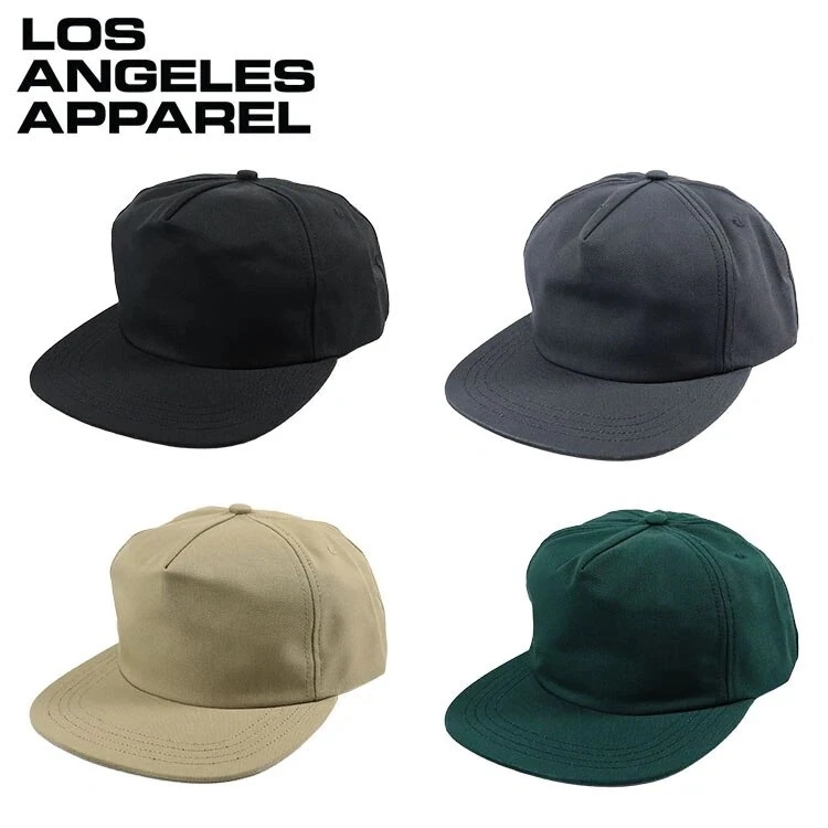 ロスアパ キャップ 無地 Los Angeles Apparel RTWLSB500 メンズ 帽子 スナップバック アメリカ製