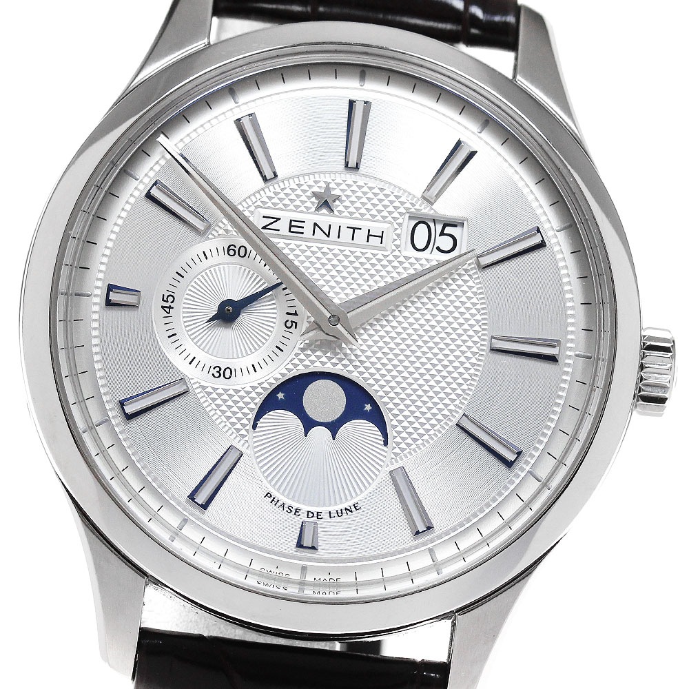 ゼニス ZENITH 03.2140.691 キャプテン グランドデイト ムーンフェイズ 自動巻き メンズ _845162【中古】 236,750円