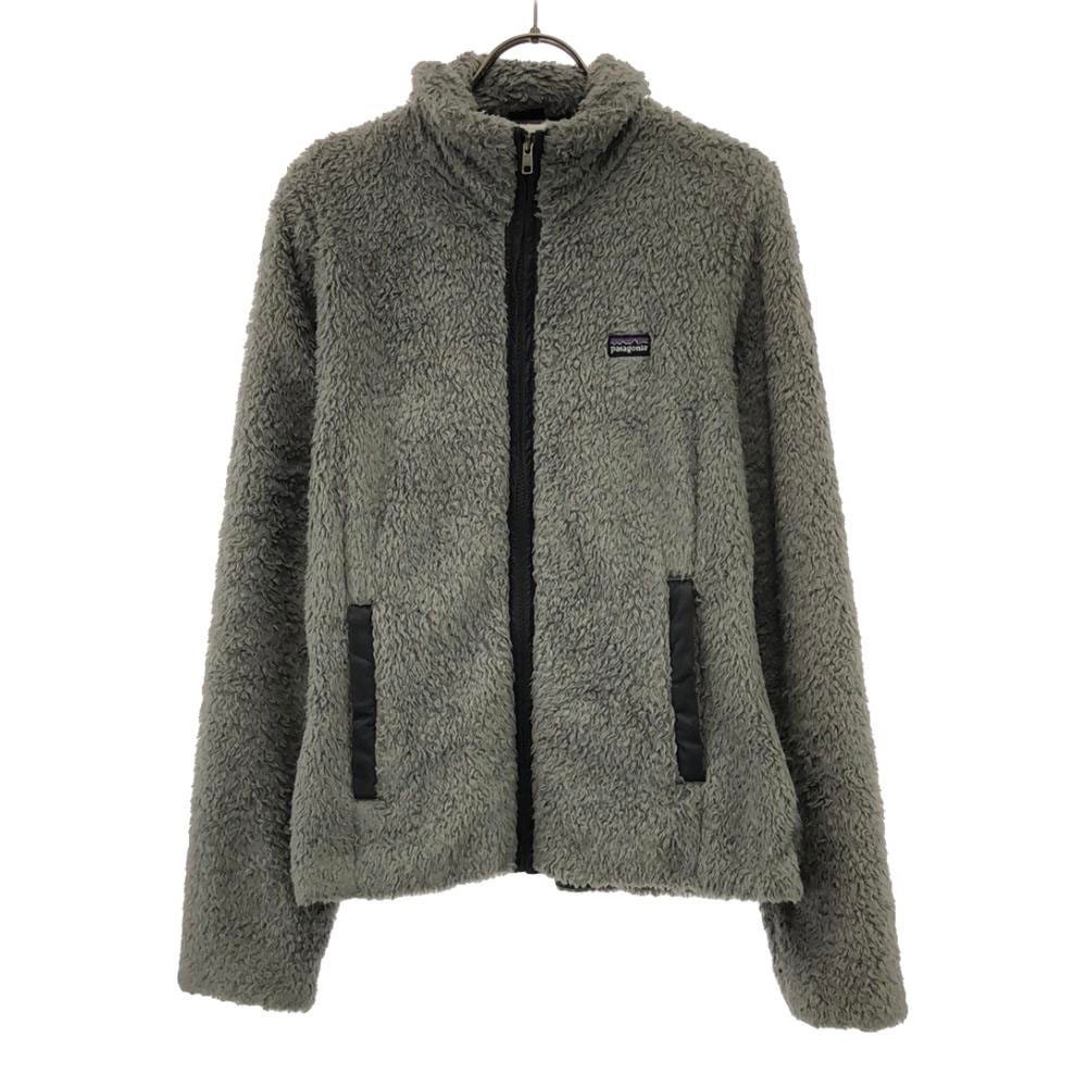 25595FA12 ジップ ボアジャケット M グレー アウトドア プードルファー レディース