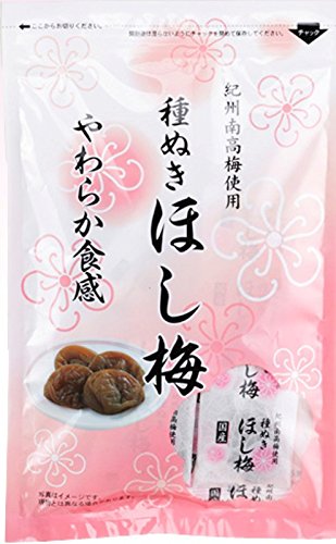 マルチョウフーズ 紀州南高梅使用 種なし ほし梅 (１０袋) 80グラム (x 10)