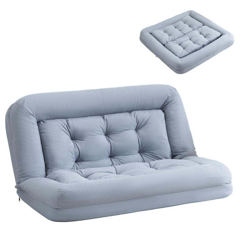 オーエスジェイ(OSJ) ソファーベッド ソファー ローソファー sofa bed 幅116 6段リクライニング可能 クッション付き コンパクトベッド 耐摩耗 人間工学 ソファ 小型 疲れない