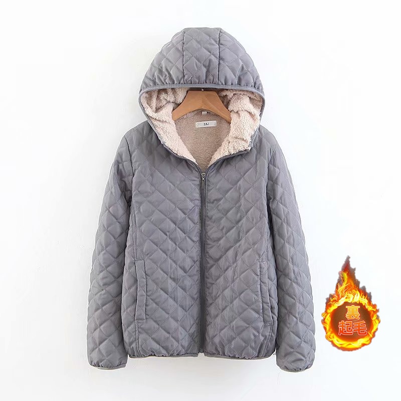 キルティングコート 中綿コート コート レディース 冬 アウター 無地 冬 裏起毛 裏ボア フード付