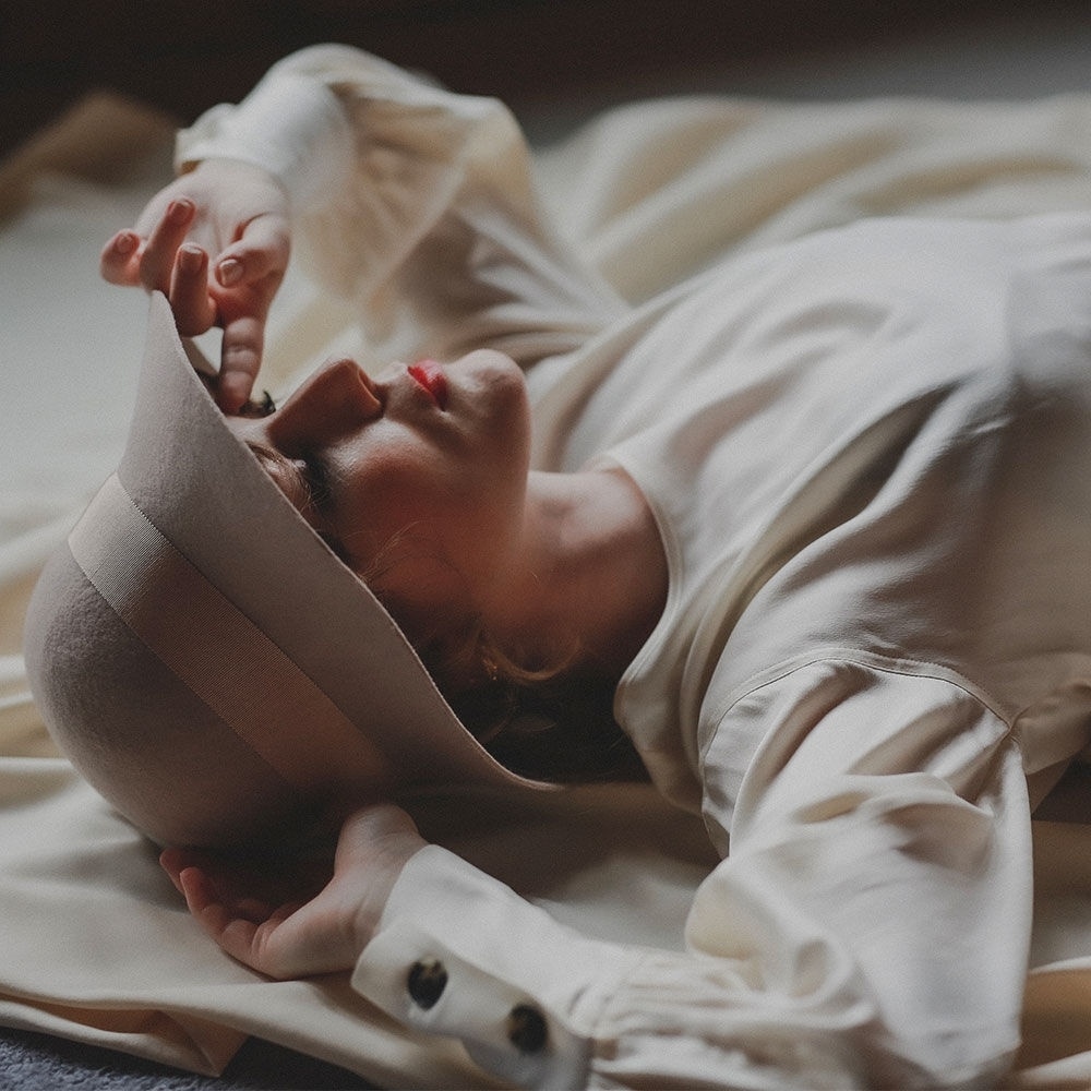 エバンスダナフェルトハット_ライトピンク