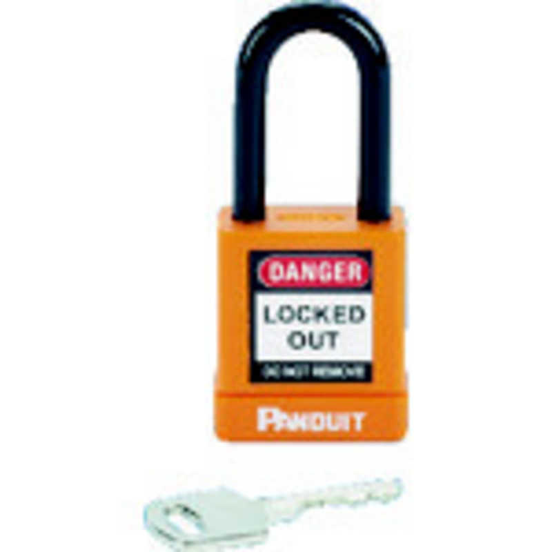 パンドウイット　ロックアウト用非電導性パドロック オレンジ　PSL8OR