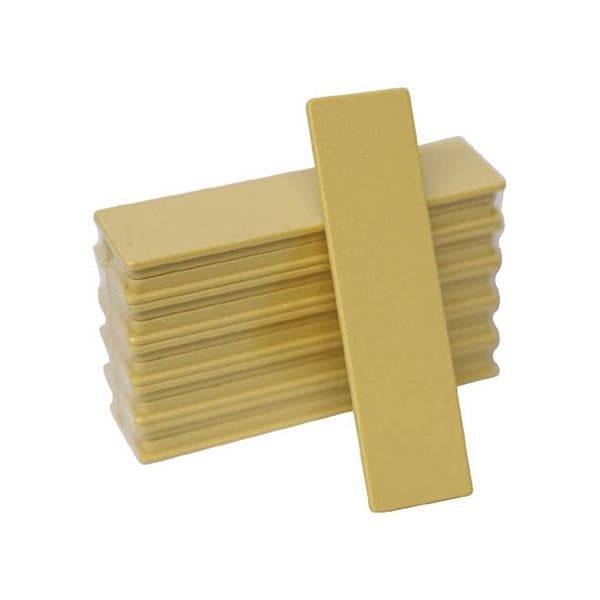 （まとめ）日本統計機 マグネット式片面名札 22x82mm 黄 1パック（10枚）[x5]