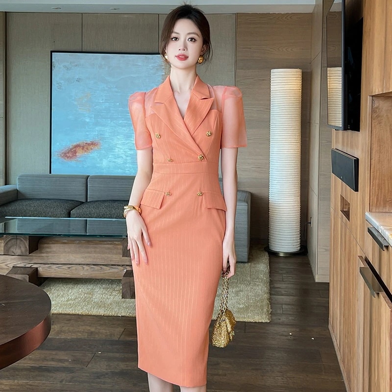 【JY.上品】 2024夏新品 通勤 スーツワンピース 半袖 ドレス パーティー キャバ 大人 同窓会 披露宴 卒業式 結婚式 演奏会 ウェディング 二次会 メガ割30%までに制限