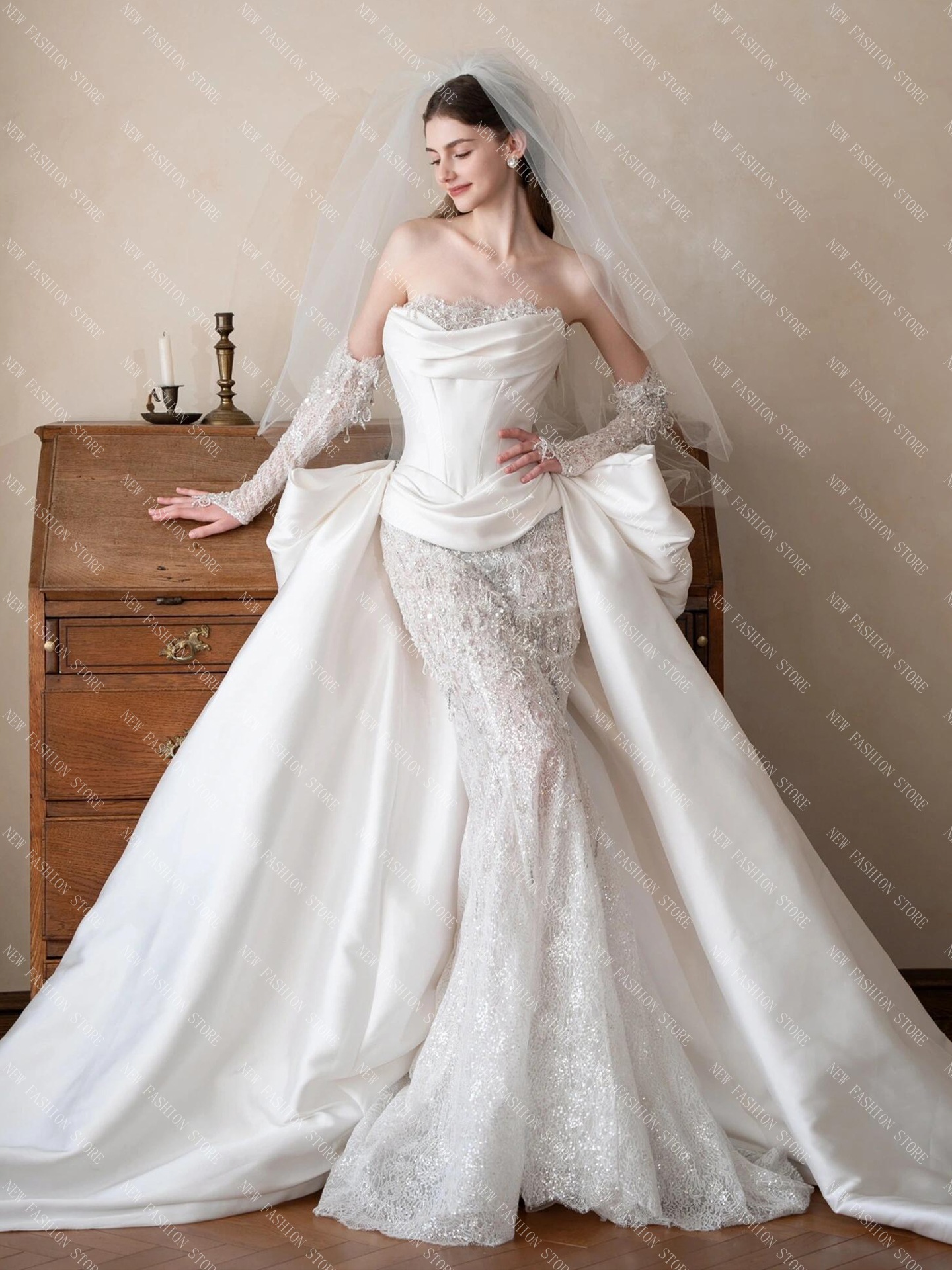 ウエディングドレス 白-30