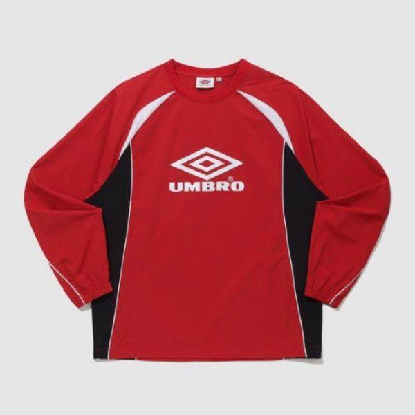 長袖Tシャツ KQF UQ121CWT22-RED HBL スポーティ カジュアル ピステ/RED