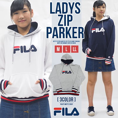 Qoo10 フィラ 送料無料 フィラ Fila パーカー レ メンズファッション