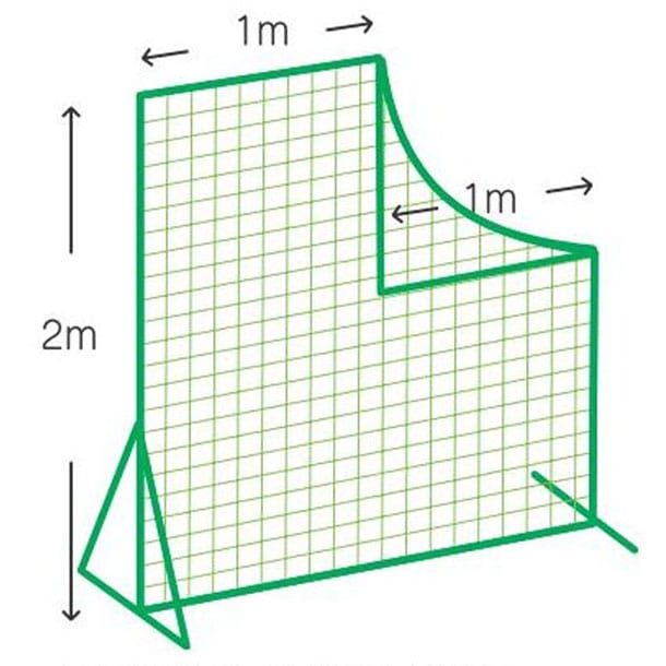 カネヤ KANEYA ピッチャー前用L型シングルネット取替用(硬式・軟式兼用) 野球 ソフトネット (KB1100N)