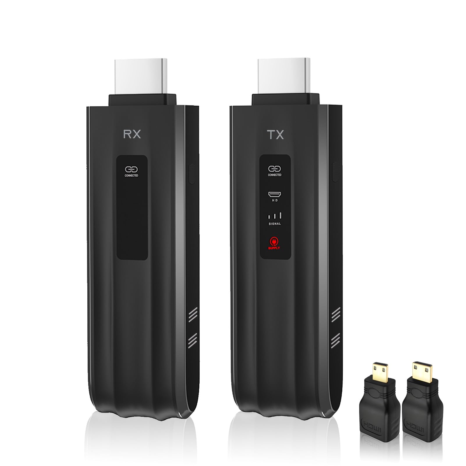 eppfun CS200C ワイヤレスHDMI 無線 送受信機セット 4台増設可能 50m 安定転送 1080P 映像音声同期出力 PC/ノートパソコンデジカメテレビプロジェクター対応