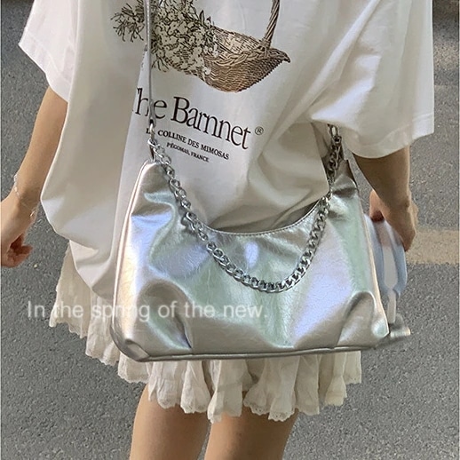 ショルダーバッグ　春夏　韓国ファッション　デザイン　チェーン (T)