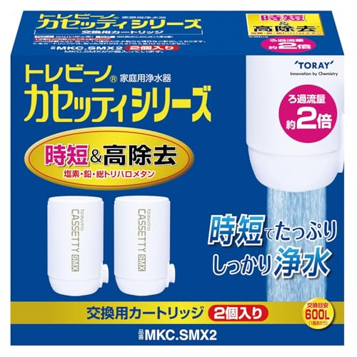 東レ トレビーノ 浄水器 カセッティシリーズ カートリッジ計2個入り [交換用カートリッジMKC.SMX2]