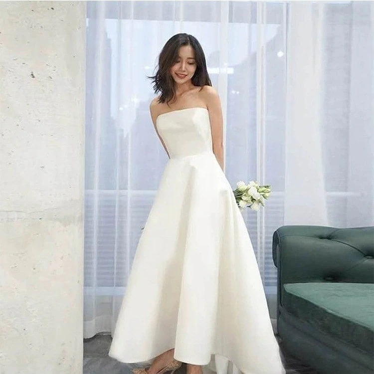 結婚式 二次会 パーティードレス 演奏会 花嫁 成人式 ロングドレス 【今恋】ウェディングドレス サイズオーダーメイド可能 白 ウェディング 30 お呼ばれ 前撮り ワンピース