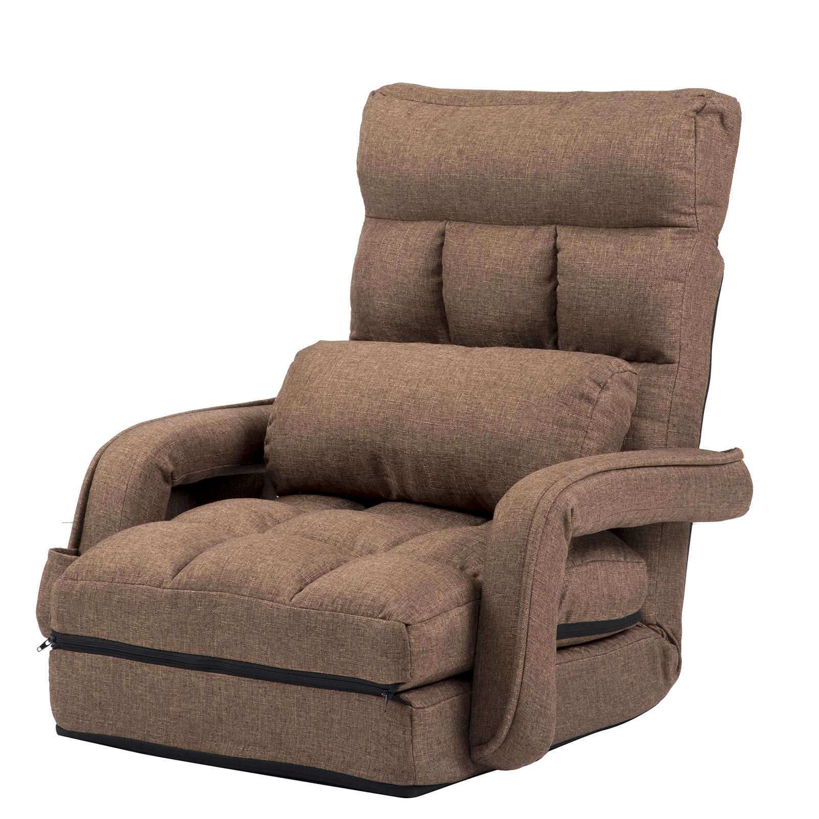 【日本国内出荷-3日で配達】韓国版 5色 リクライニング 14段ギア リクライニングチェアー ファブリック 座イス おしゃれ 椅子 チェアー いす イス コンパクト 1人掛けソファー座椅子DJYC14